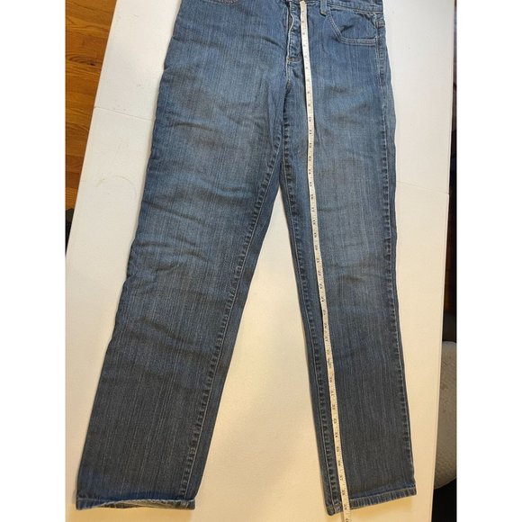 NYDJ Womens Jeans Straight Leg Mid Rise Five Design Pockets Stretch Blue Size 10 - Picture 5 of 10